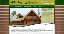 Desktop Screenshot of ontario-log-homes.com