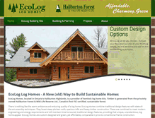 Tablet Screenshot of ontario-log-homes.com